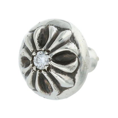 Chrome Hearts Silver Cross Ball Stud 1-Diamond Size ONE SIZE