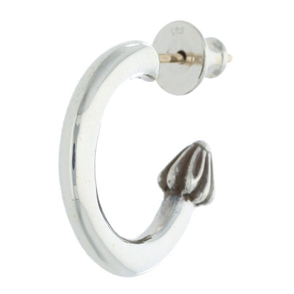 Chrome Hearts Hoop Plain Silver Earring Silver