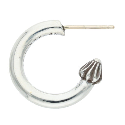Chrome Hearts Hoop Plain Silver Earring Silver