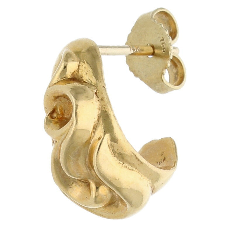 Chrome Hearts 22K Carved Teardrop YG Earring Size ONE Yellow