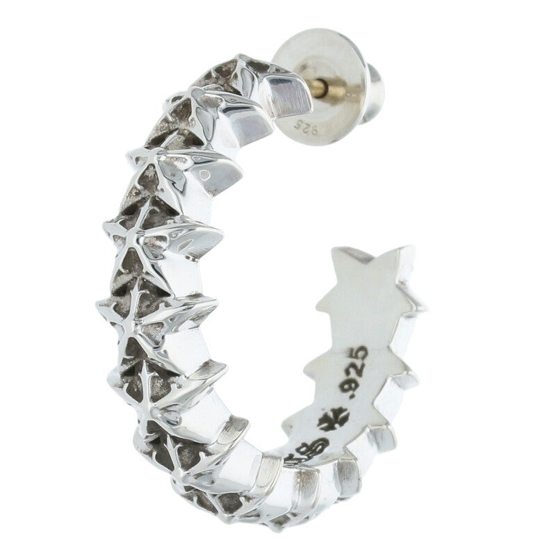 Chrome Hearts HOOP STAR Silver Earring Size ONE SIZE