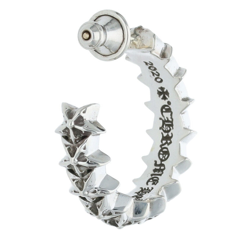 Chrome Hearts HOOP STAR Silver Earring Size ONE SIZE