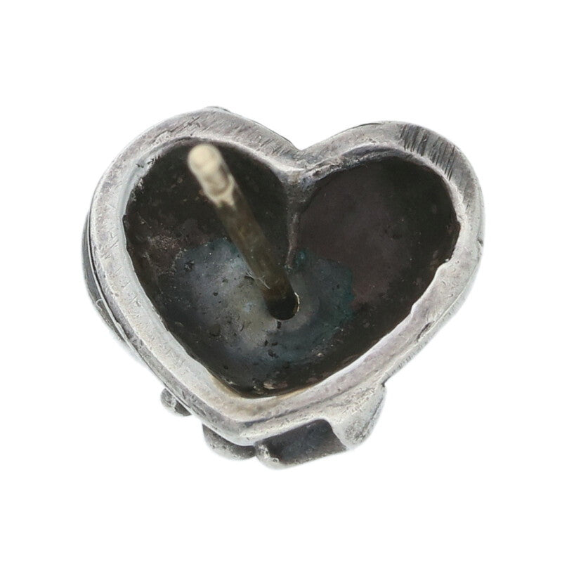 Chrome Hearts Heart Stud Silver Earring Size ONE SIZE