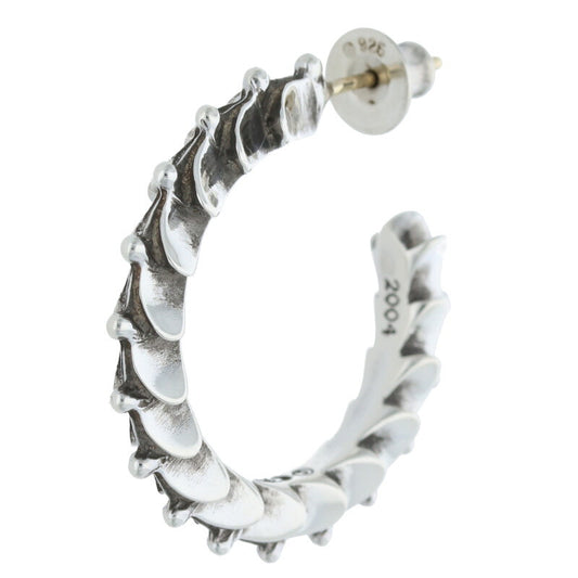 Chrome Hearts Tapered Crossover Hoop Silver (Silver 5.53g)