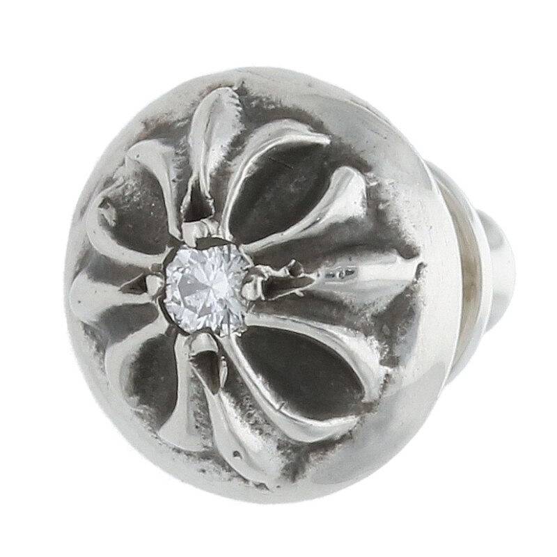 Chrome Hearts Cross Ball Stud 1 Diamond Silver Size ONE SIZE