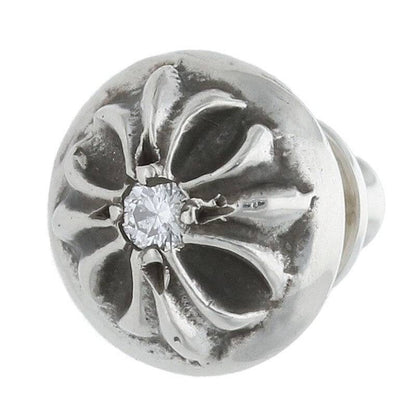 Chrome Hearts Cross Ball Stud 1 Diamond Silver Size ONE SIZE