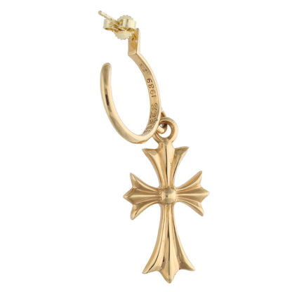 Chrome Hearts 22K TINY CH CROSS Gold Earring Size ONE SIZE