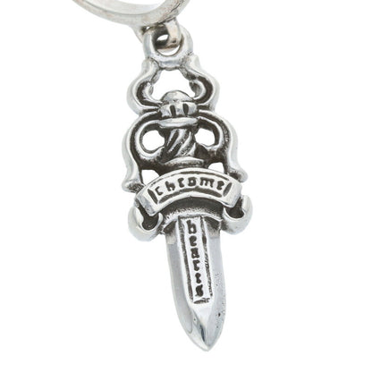 Chrome Hearts #5 DAGGER Hoop Silver Earring Size ONE SIZE