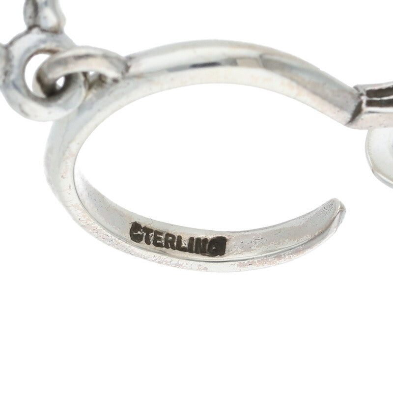Chrome Hearts #5 DAGGER Hoop Silver Earring Size ONE SIZE