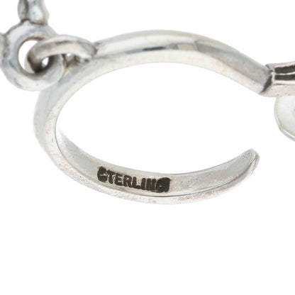 Chrome Hearts #5 DAGGER Hoop Silver Earring Size ONE SIZE