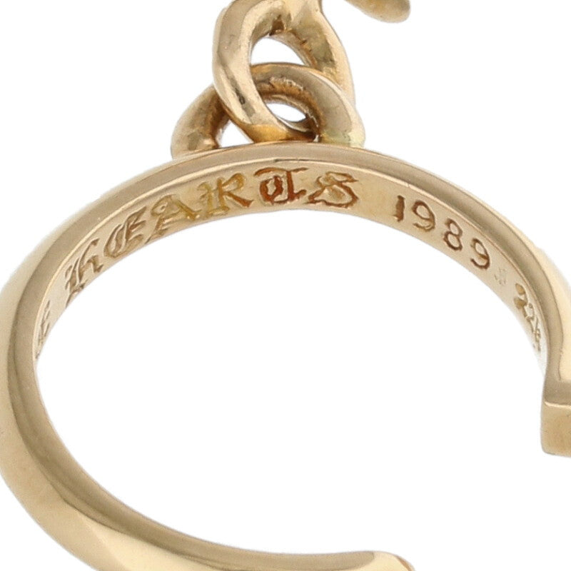 Chrome Hearts 22K TINY CH CROSS Gold Earring Size ONE Yellow
