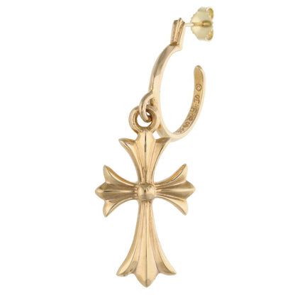 Chrome Hearts 22K TINY CH CROSS Gold Earring Size ONE SIZE