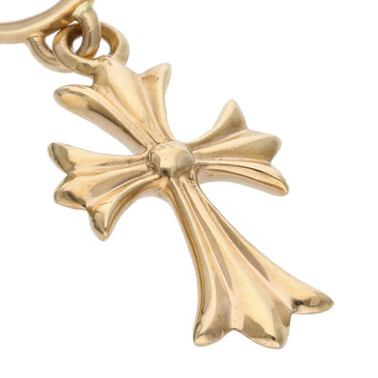 Chrome Hearts 22K TINY CH CROSS Gold Earring Size ONE SIZE