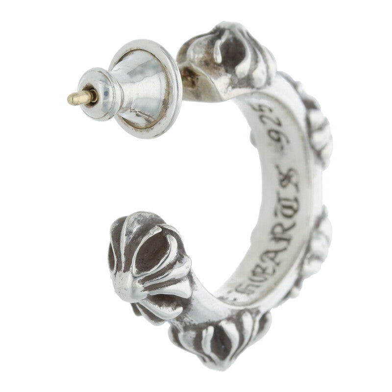 Chrome Hearts HOOP CROSS SML Silver Earring Size ONE SIZE
