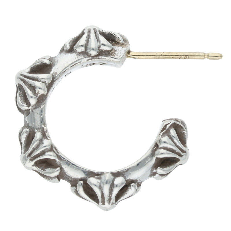 Chrome Hearts HOOP CROSS SML Silver Earring Size ONE SIZE