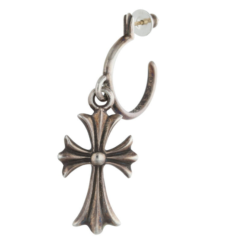 Chrome Hearts TINY CH CROSS Hoop Silver Size ONE SIZE