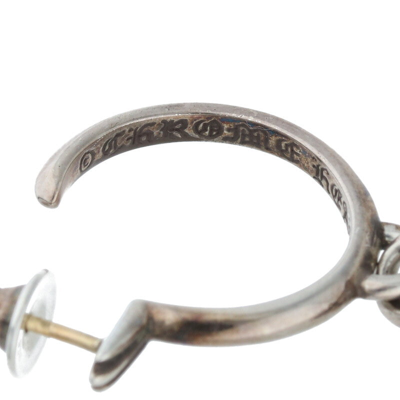 Chrome Hearts TINY CH CROSS Hoop Silver Size ONE SIZE