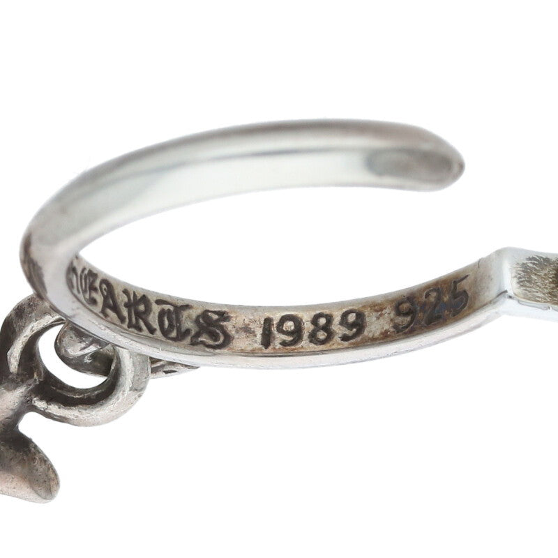 Chrome Hearts TINY CH CROSS Hoop Silver Size ONE SIZE