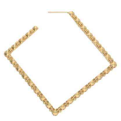 Chrome Hearts Square Pyramid 22K Gold Earring Size ONE SIZE