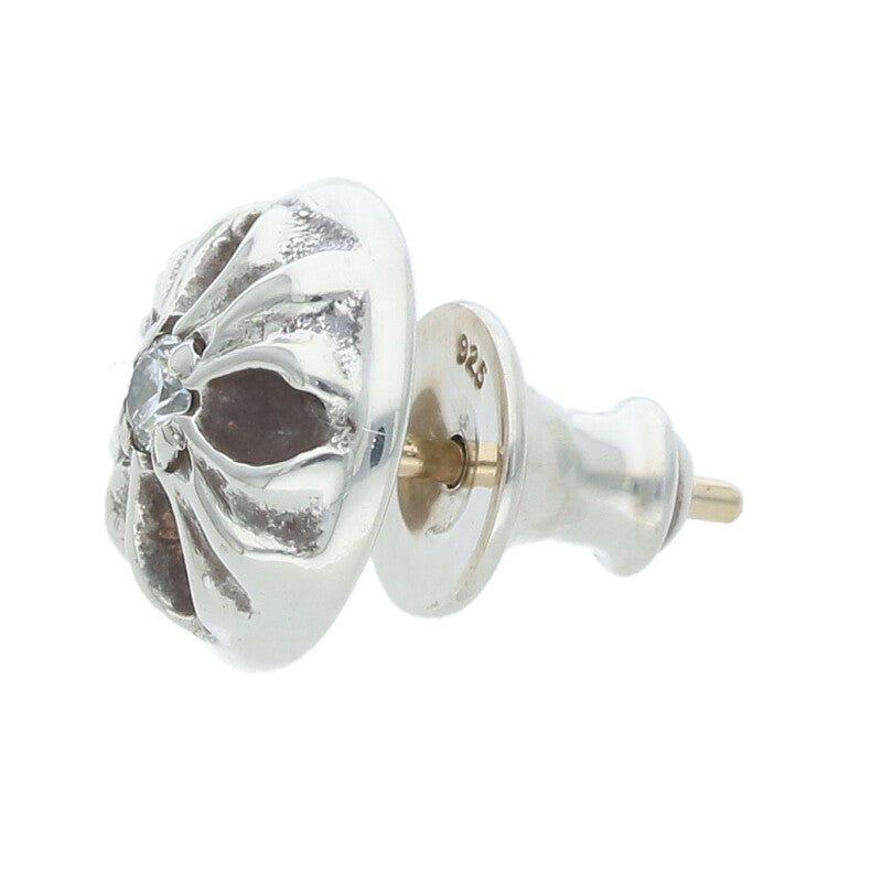 Chrome Hearts Cross Ball Stud 1 Diamond Silver Size Multi