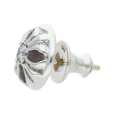 Chrome Hearts Cross Ball Stud 1 Diamond Silver Size Multi
