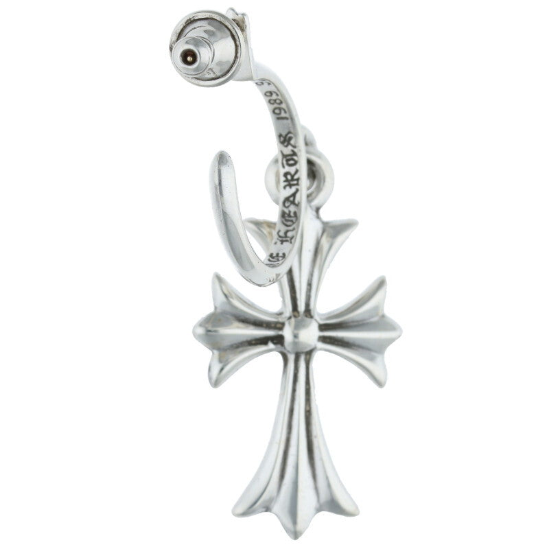 Chrome Hearts Tiny CH Cross Hoop Silver Size ONE SIZE