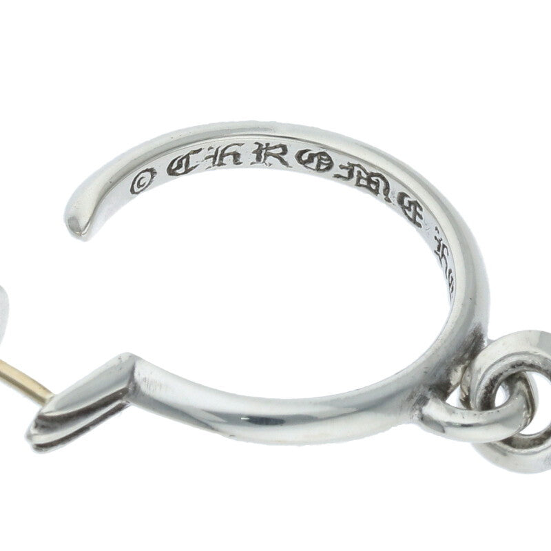 Chrome Hearts Tiny CH Cross Hoop Silver Size ONE SIZE