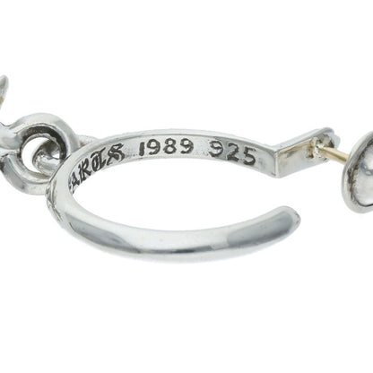 Chrome Hearts Tiny CH Cross Hoop Silver Size ONE SIZE