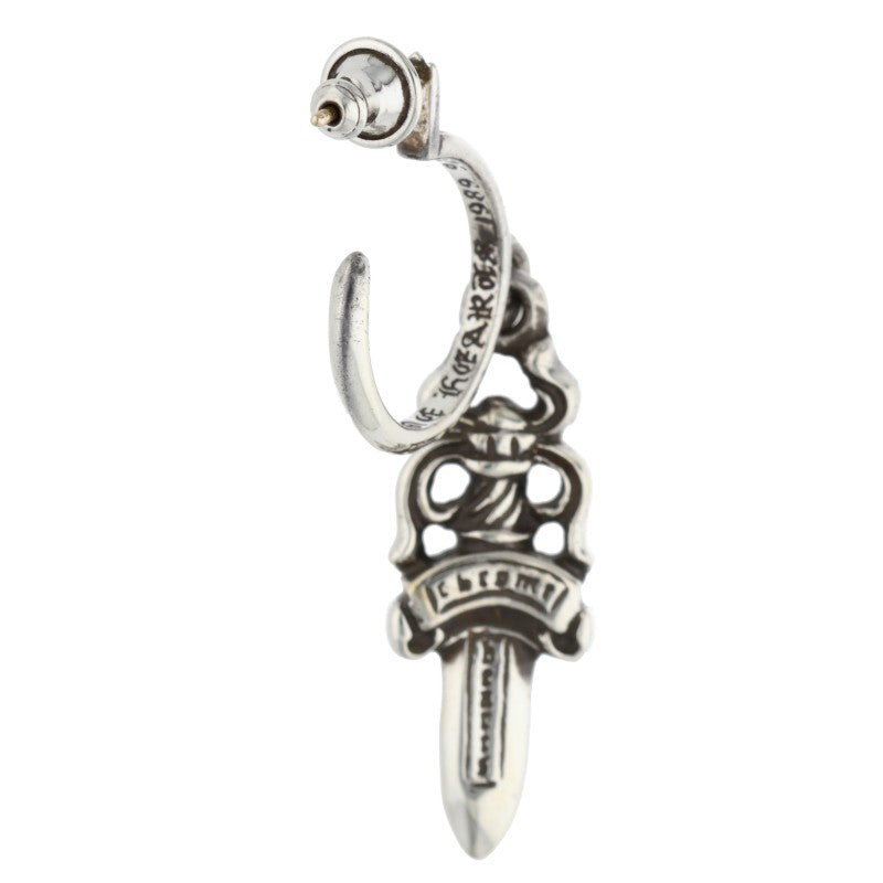 Chrome Hearts #5 Dagger Hoop Silver Earring Size ONE SIZE