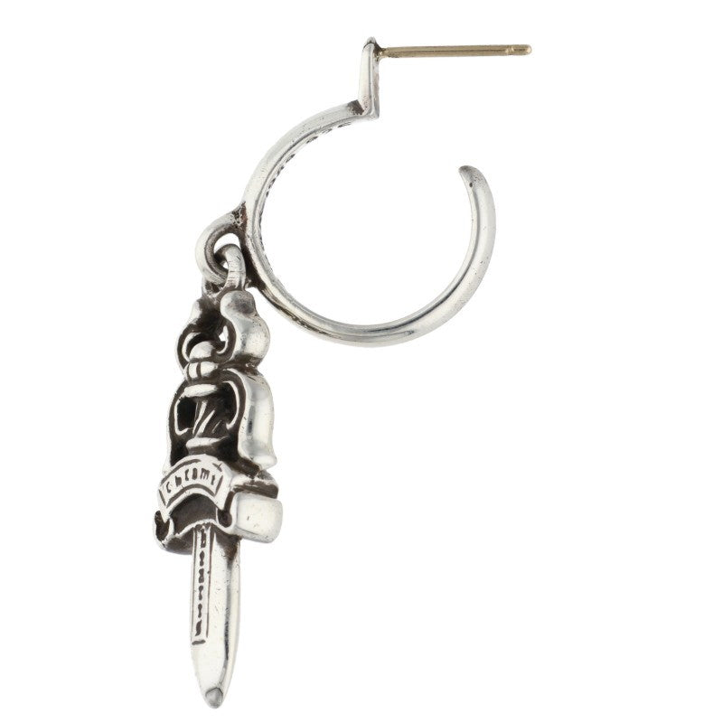 Chrome Hearts #5 Dagger Hoop Silver Earring Size ONE SIZE