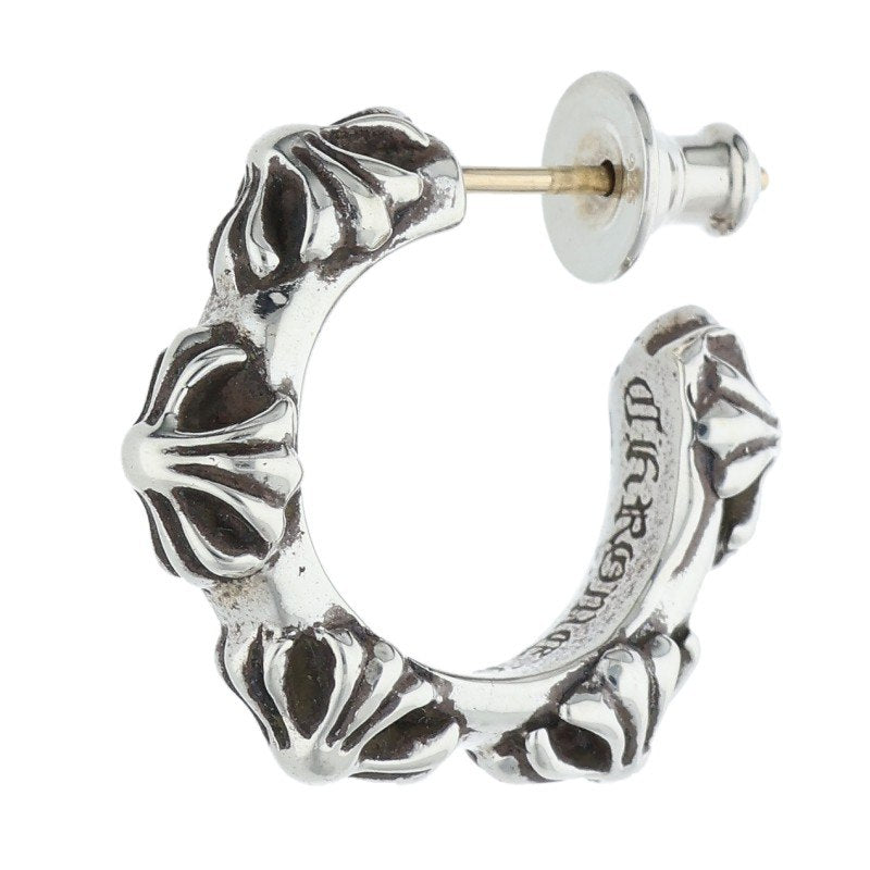 Chrome Hearts Cross Band Hoop Silver Earring Size ONE SIZE