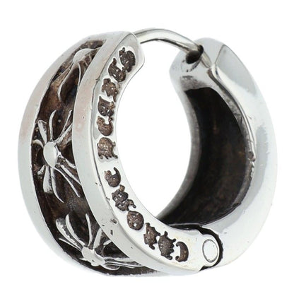 Chrome Hearts Narrow V-CHX R Silver Earring Size ONE SIZE