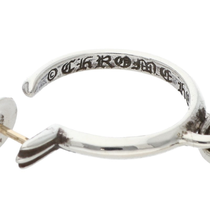 Chrome Hearts Tiny CH Cross Hoop Silver Size ONE SIZE