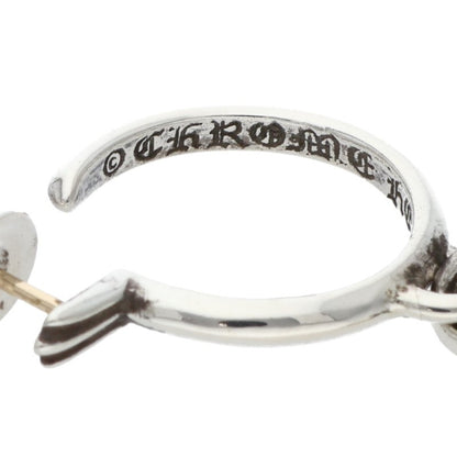 Chrome Hearts Tiny CH Cross Hoop Silver Size ONE SIZE