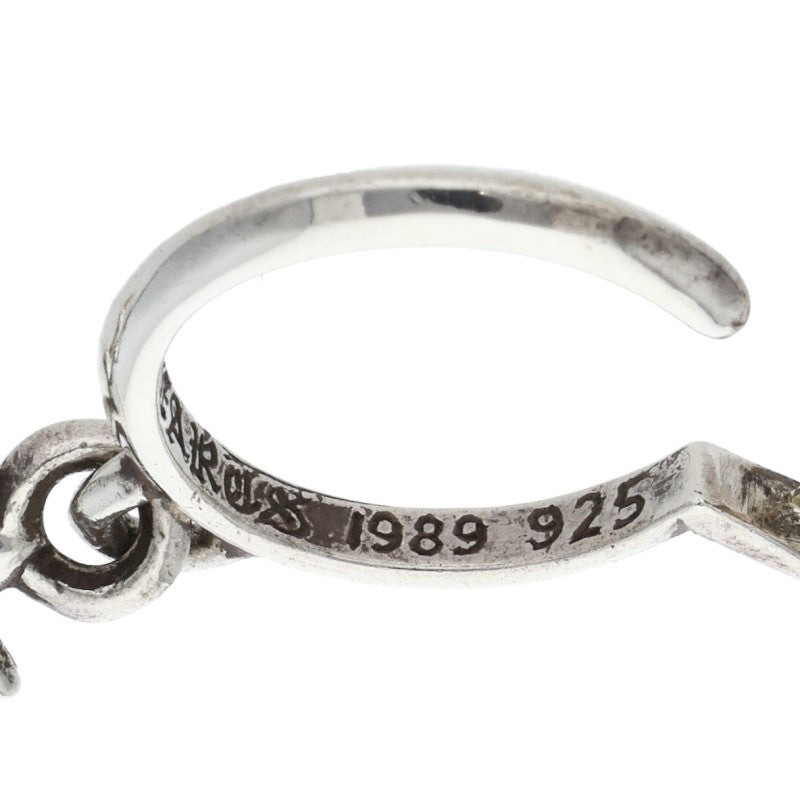 Chrome Hearts Tiny CH Cross Hoop Silver Size ONE SIZE