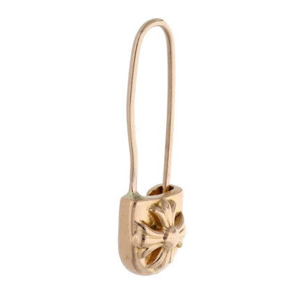 Chrome Hearts 22K Gold Safety Pin Earring Size ONE Yellow