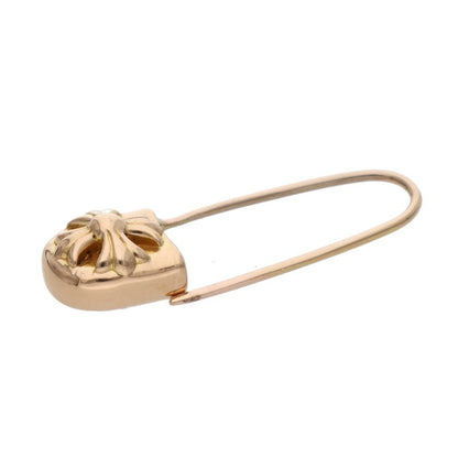 Chrome Hearts 22K Gold Safety Pin Earring Size ONE Yellow