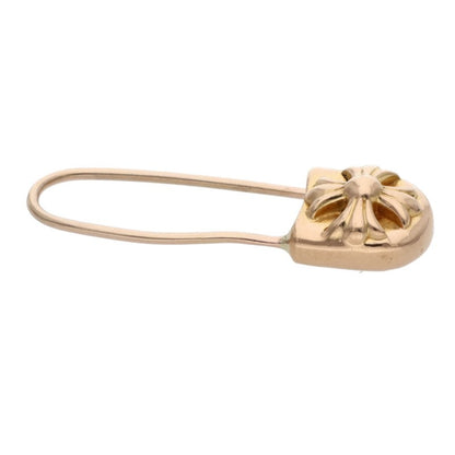 Chrome Hearts 22K Gold Safety Pin Earring Size ONE Yellow