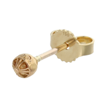 Chrome Hearts 22K Mini Cross Ball Stud Earring Size ONE SIZE