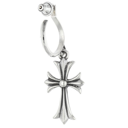 Chrome Hearts Tiny CH Cross Hoop Earring 925 Size ONE SIZE