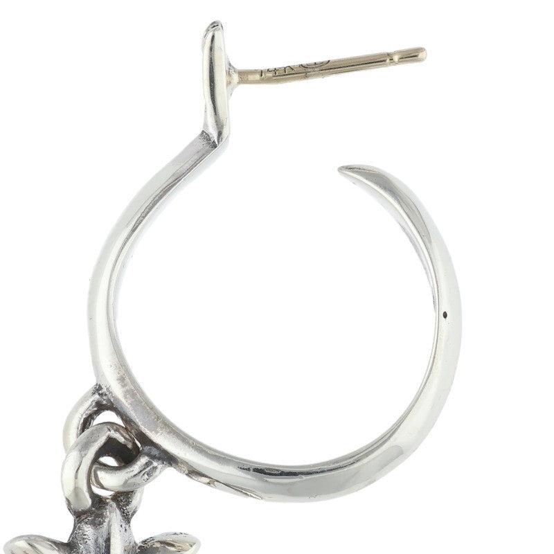 Chrome Hearts Tiny CH Cross Hoop Earring 925 Size ONE SIZE