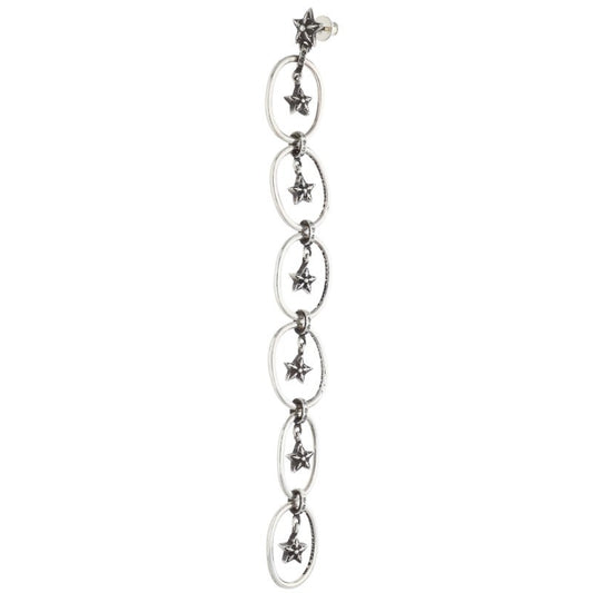 Chrome Hearts Paper Oval Star Drop Earring 925 Size ONE SIZE
