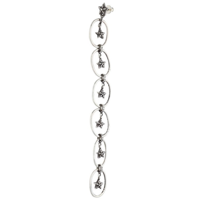 Chrome Hearts Paper Oval Star Drop Earring 925 Size ONE SIZE