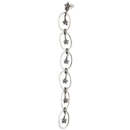 Chrome Hearts Paper Oval Star Drop Earring 925 Size ONE SIZE