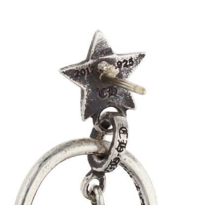 Chrome Hearts Paper Oval Star Drop Earring 925 Size ONE SIZE