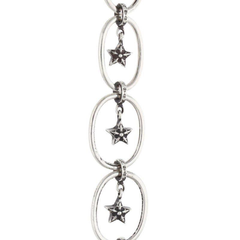 Chrome Hearts Paper Oval Star Drop Earring 925 Size ONE SIZE