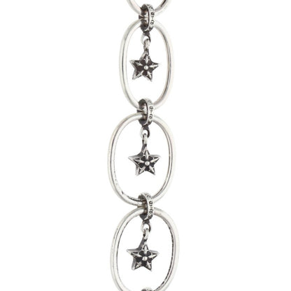Chrome Hearts Paper Oval Star Drop Earring 925 Size ONE SIZE