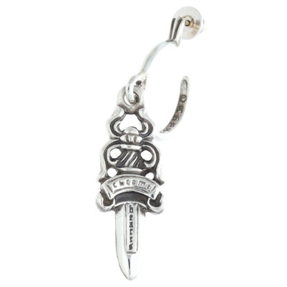 Chrome Hearts #5 Dagger Hoop Earring 925 Size ONE SIZE