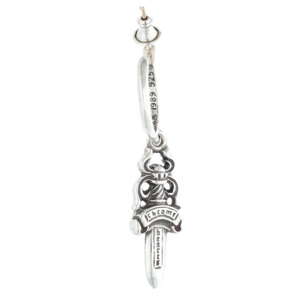 Chrome Hearts #5 Dagger Hoop Earring 925 Size ONE SIZE