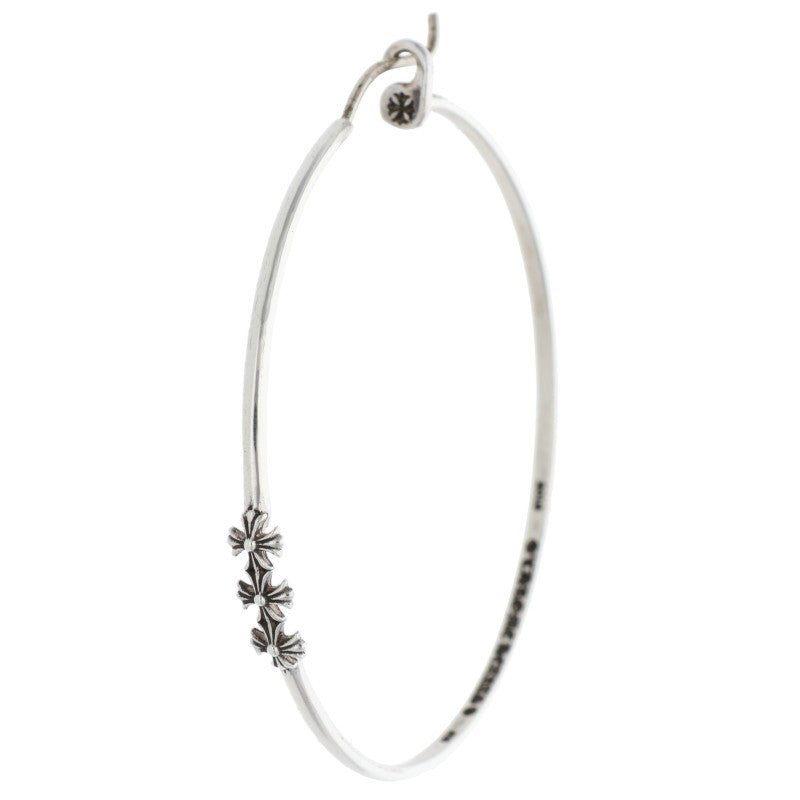 Chrome Hearts 925 Silver Large Hoop Earring Size ONE SIZE